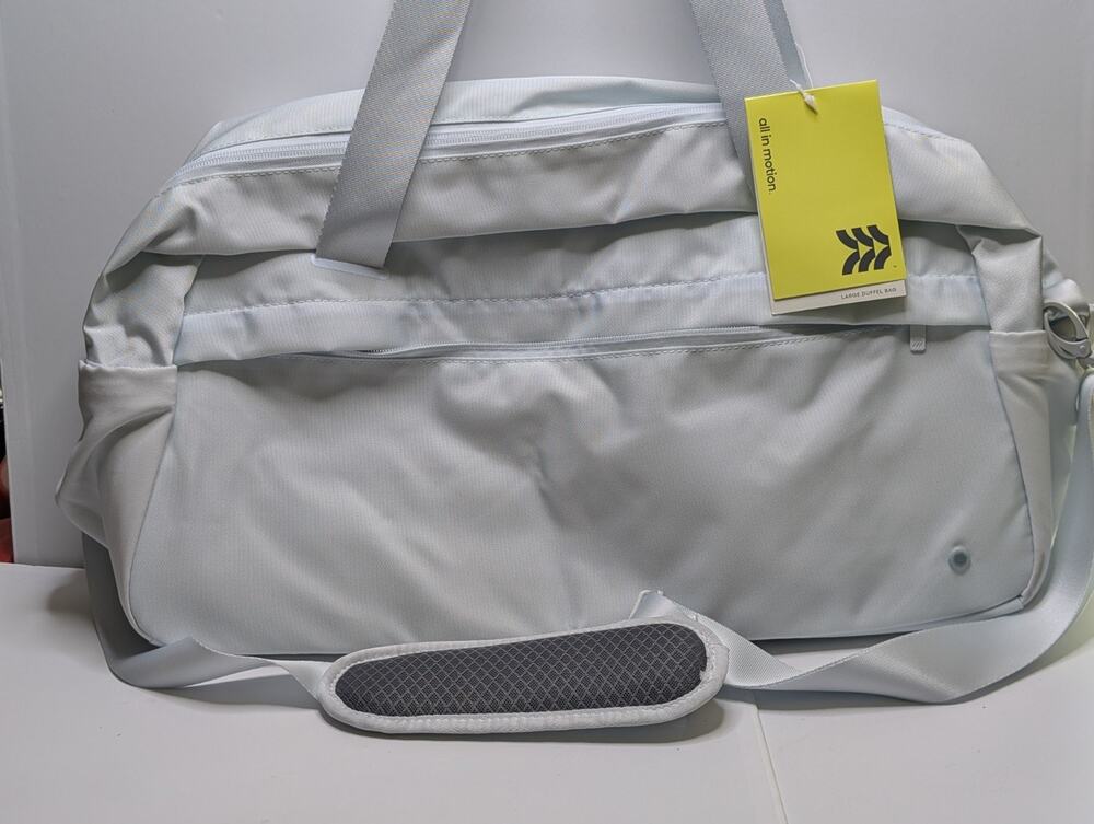 All In Motion Large Duffel Bag Water Repellent Ventilated Shoe Pocket